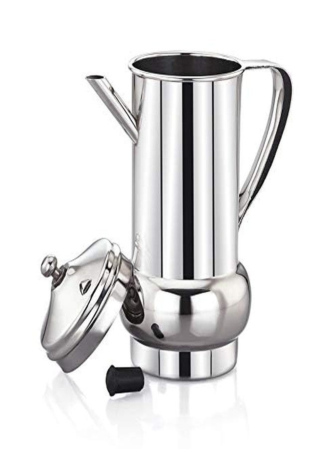 Expresso Stainless Steel Olive Oil Dispenser Pot - Leakproof 500 ML, Oil Pourer, Oil Can & Salad Dressing Storage with Lid for Kitchen, Cooking, Home & Restaurant Use - Image 4